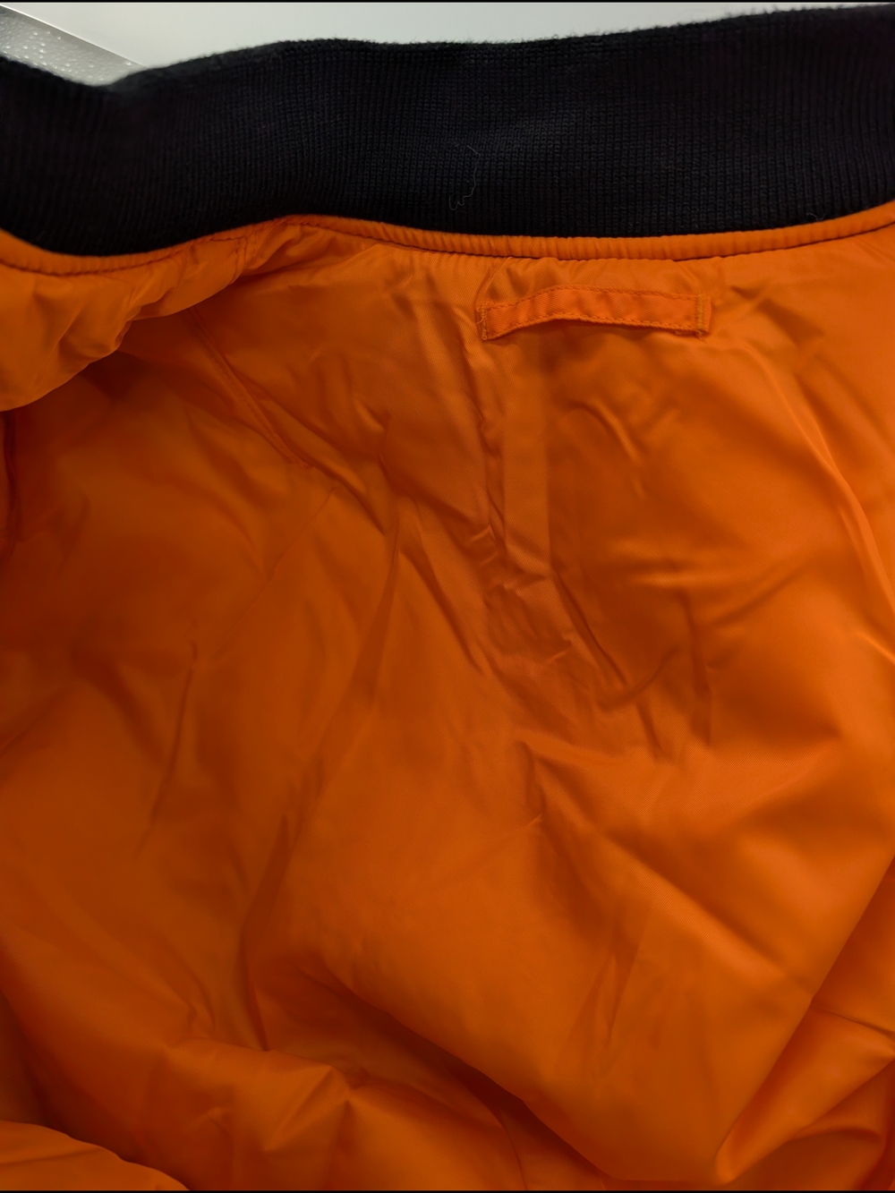 Alpha Industries Black Bomber Jacket with Gold Zipper - Picture 4 of 4
